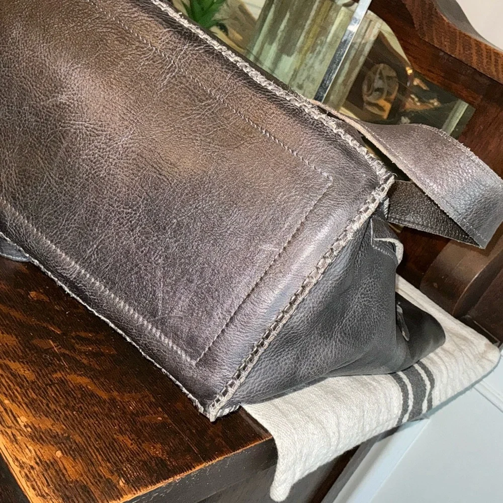 Bed Stu Leather Celindra LTC Shoulder Tote Bag Black Rustic Retail $305 - Picture 11 of 15